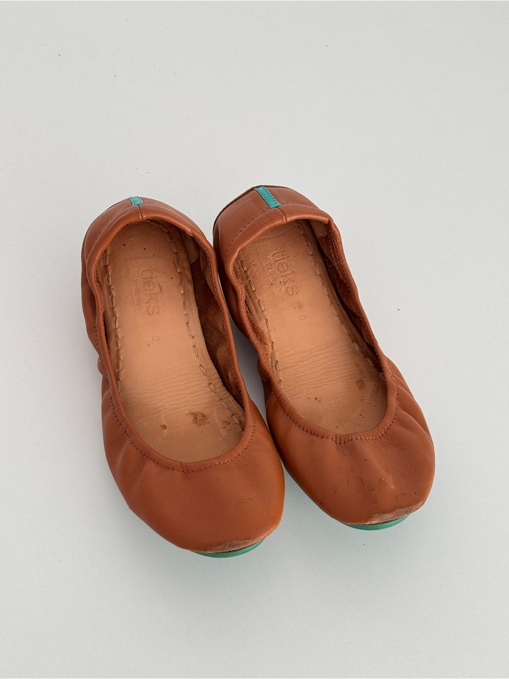 Tieks Brown Leather Women’s Ballet Flats size 8